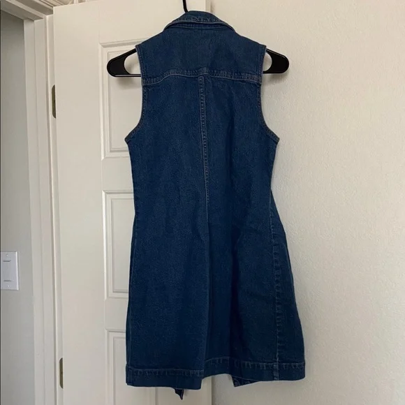 Universal Thread Blue Denim Sleeveless Dress - Picture 3 of 3